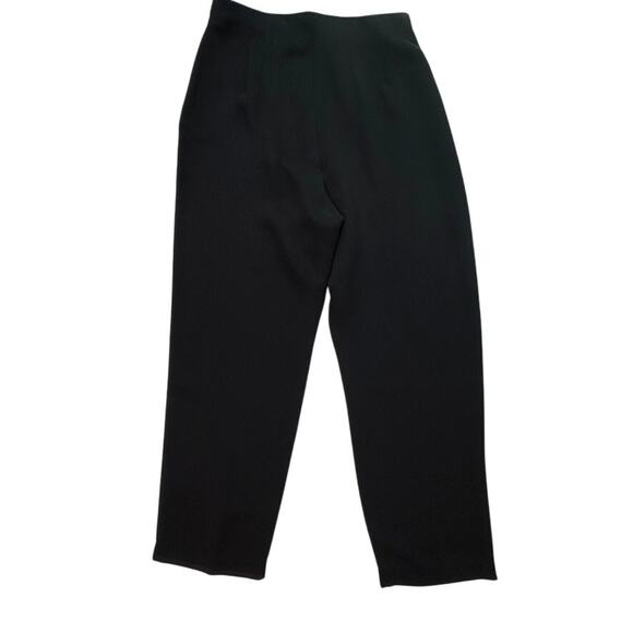VTG Josephine Chaus 100% Silk Black Dress Pants – Size 10 (Fits Modern 6/8) - Picture 1 of 12